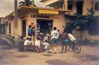 La Manzanilla Mexico photos of town - 1994 Watching Soccer -  Costa Alegre, costalegre, Jalisco.